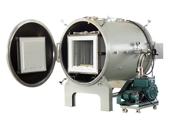 Non Pressure Horizontal Vacuum Furnace , Electric Heat Treatment Furnace For Si3N4 Powder