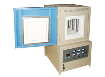 Heat Treatment Industrial Muffle Furnace 1400C Polycrystalline Mullite Fiber Lining