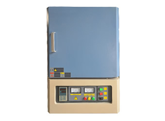 Programmable Industrial Muffle Furnace 1400 C Box Shape Blue Color Double Layer